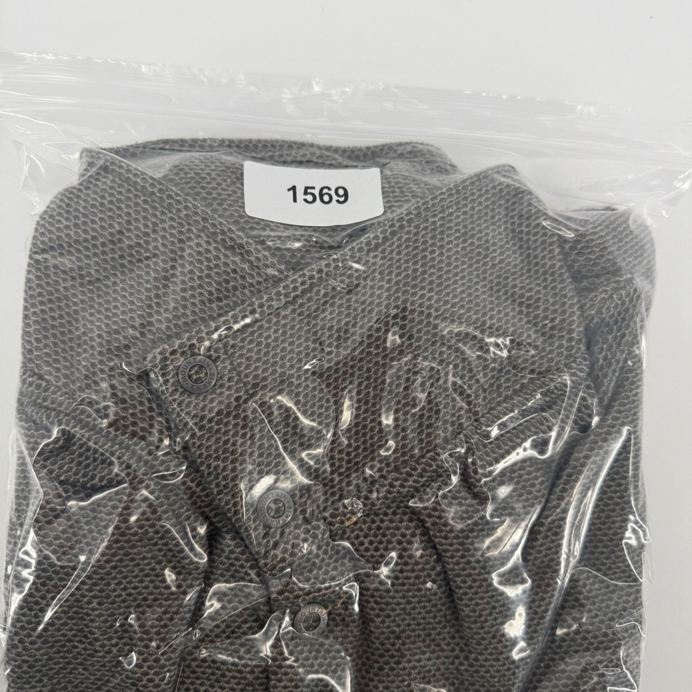 Mountain Khakis Mens M Brown Textured Fleece Quarter Button Mock Neck Pullover - Picture 9 of 9